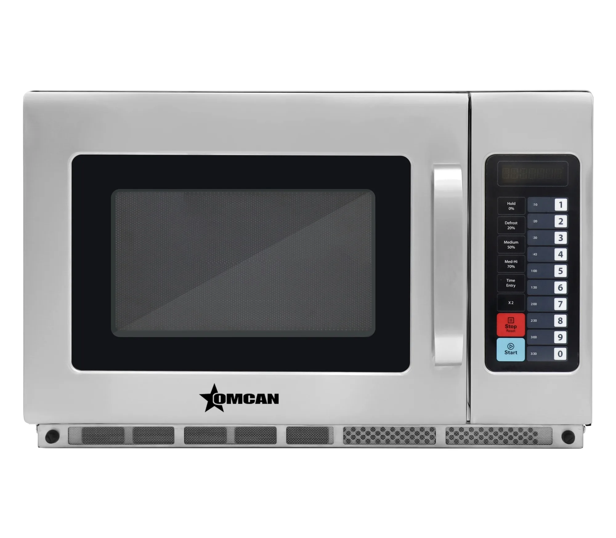Commercial Microwave with 1.2 cu. ft. Interior and Push Button Controls – 2,100 W, 208-230 V, 1 Phase