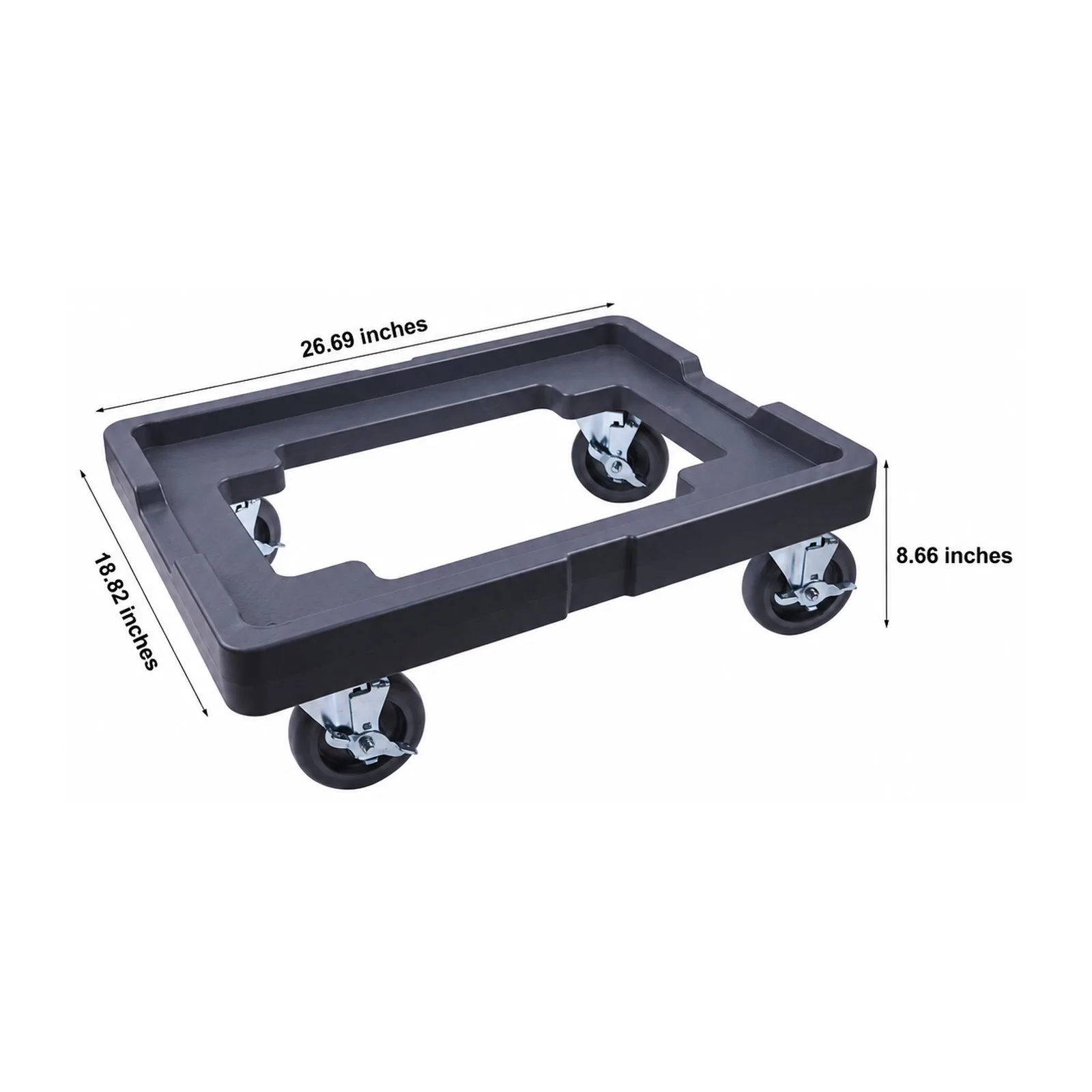 18″ x 26″ Dough Proofing Box Dolly – Black