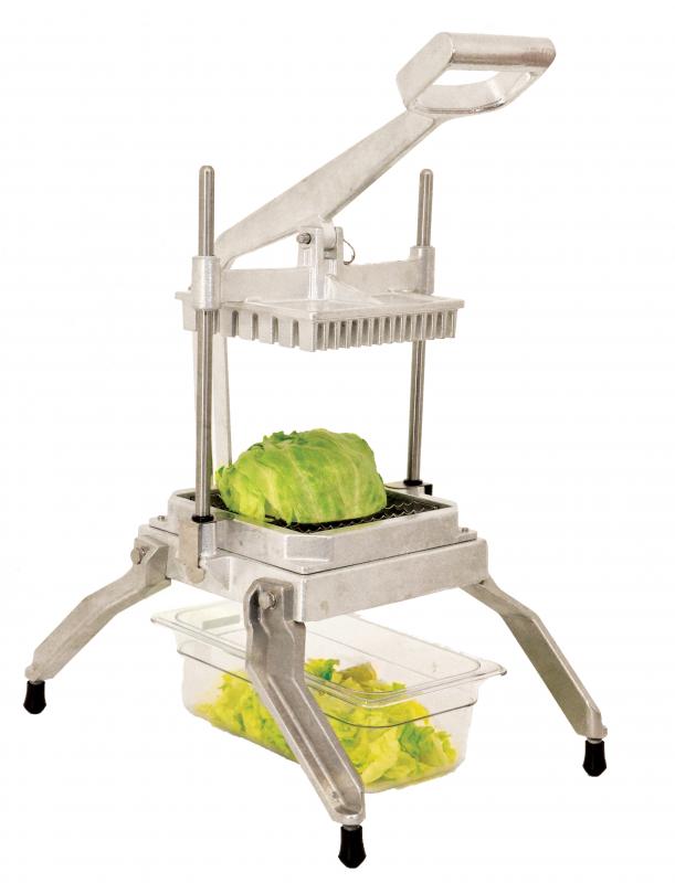 Countertop Lettuce and Vegetable Chopper with 1″ x 1″ Scalloped Blades