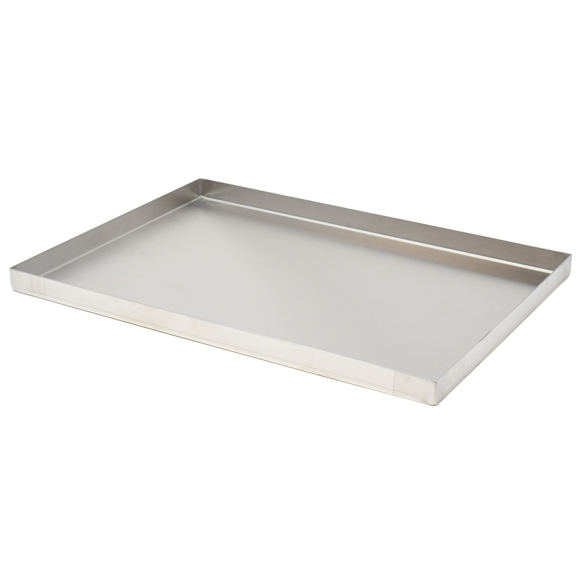 18″ x 12″ x 1″ STAINLESS STEEL PAN WITH DRAIN HOLES