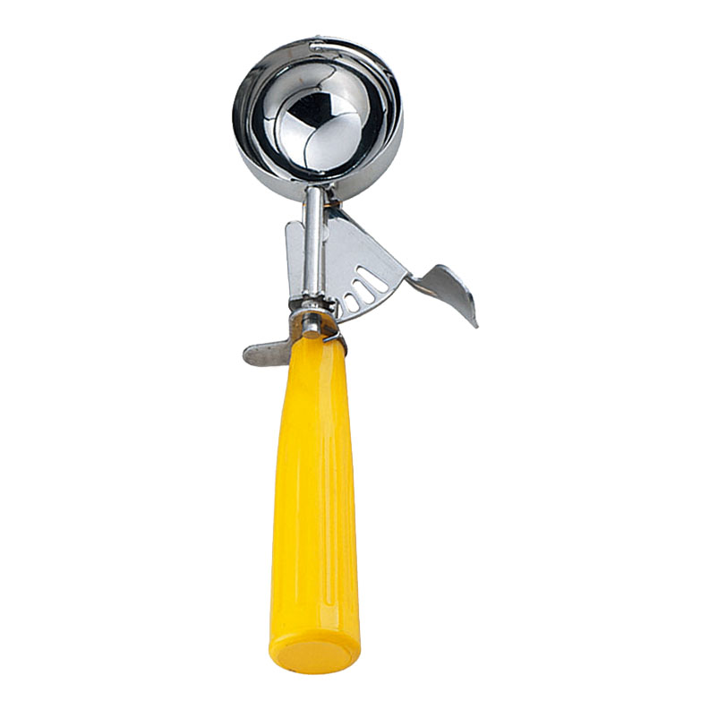 2 oz Ice Cream Disher with Yellow Plastic Handle (Size 20)