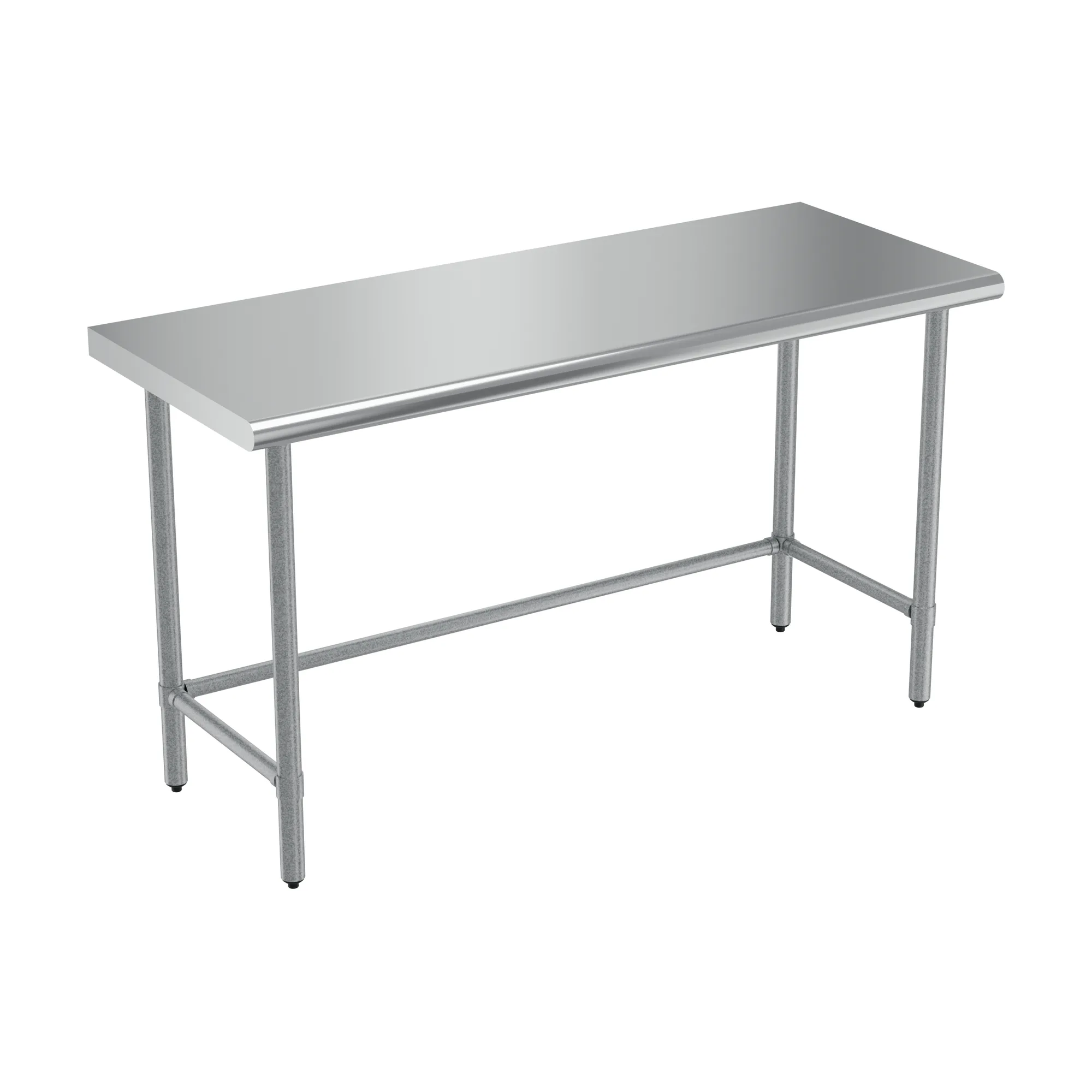 24″ x 60″ Stainless Steel Worktable With Leg Brace and Open Base