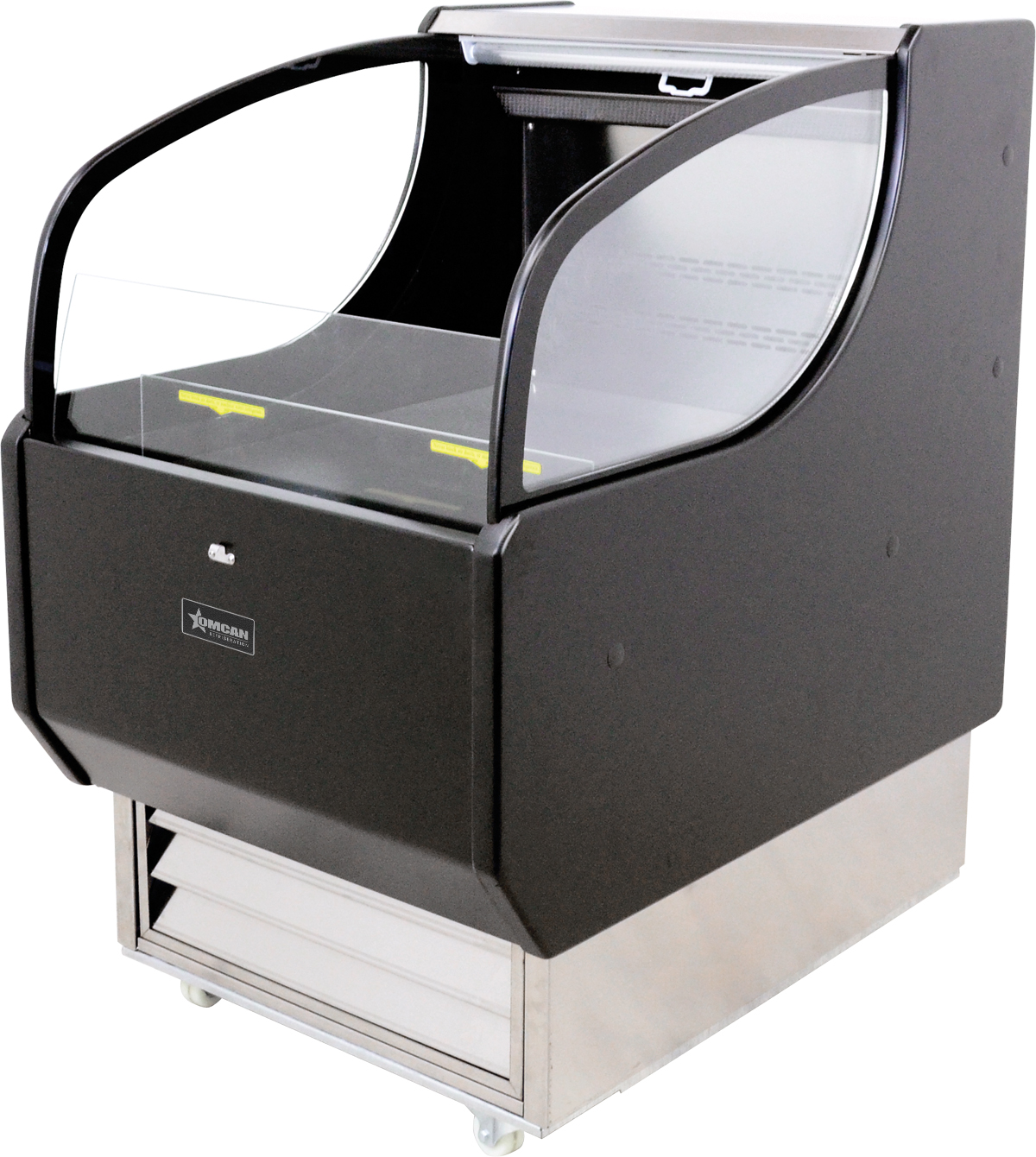 26″ Grab-and-Go Open Refrigerated Self-Serve Display Case, 7 cu.ft (190 L), Black