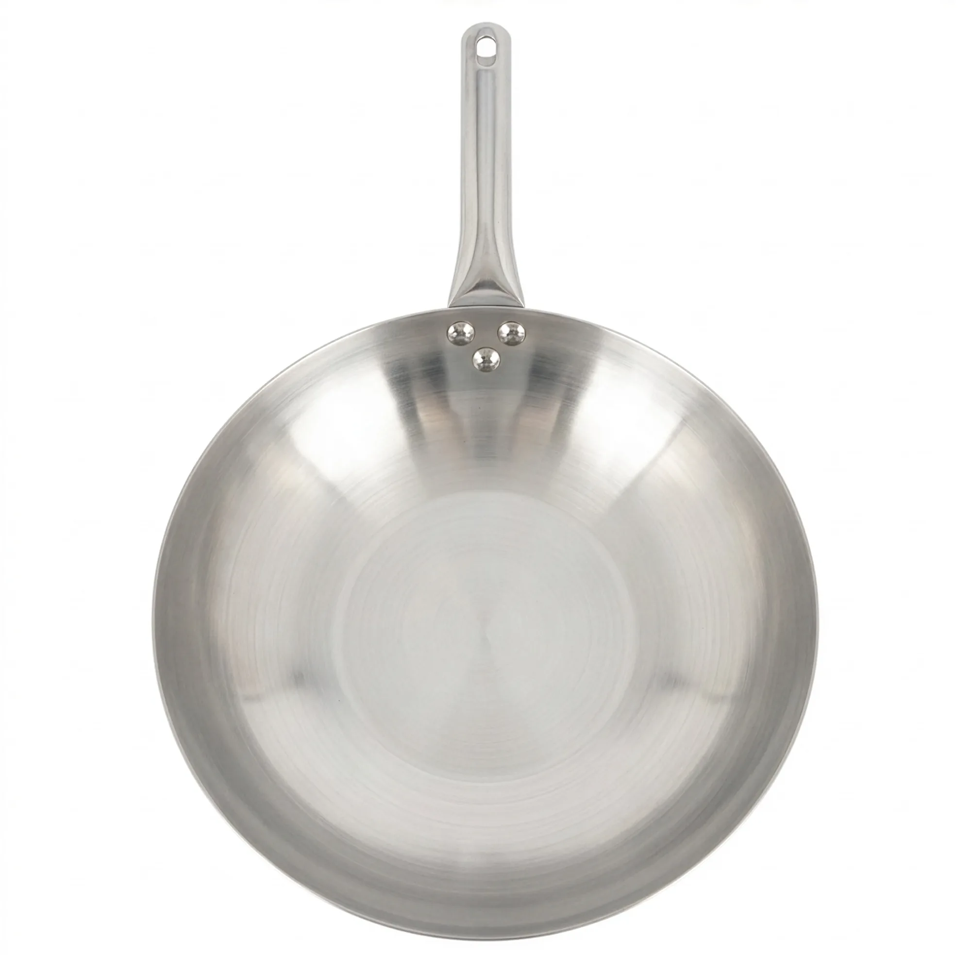 16″ Mandarin Wok Stainless Steel, Nailed Joint