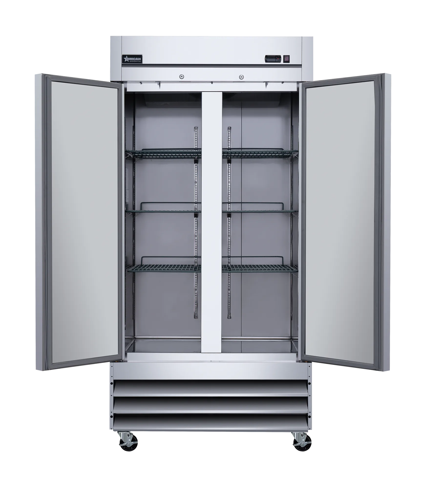 40″ Two (2) Door Reach In Refrigerator, 26.5 cu. ft. (750 L), Stainless Steel
