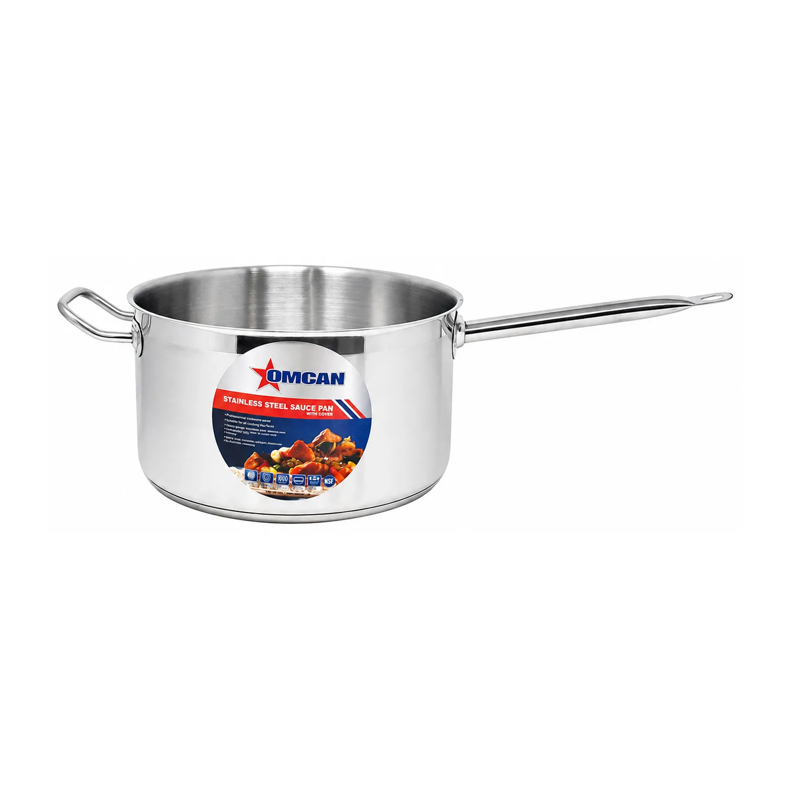 10 qt Stainless Steel Sauce Pan with Lid and Handle