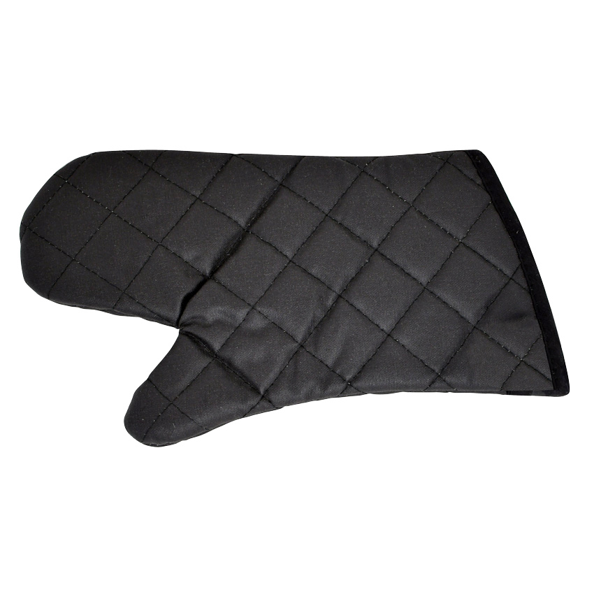 13" Flame Retardant Oven Mitt – Charcoal Black