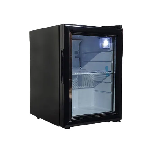 13″ One (1) Glass Door Countertop Display Refrigerator, 0.74 cu. ft. (21 L), Black