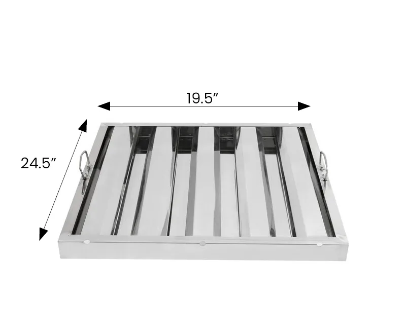 25″(H) x 20″(W) x 2″(T) Stainless Steel Range Hood Filter