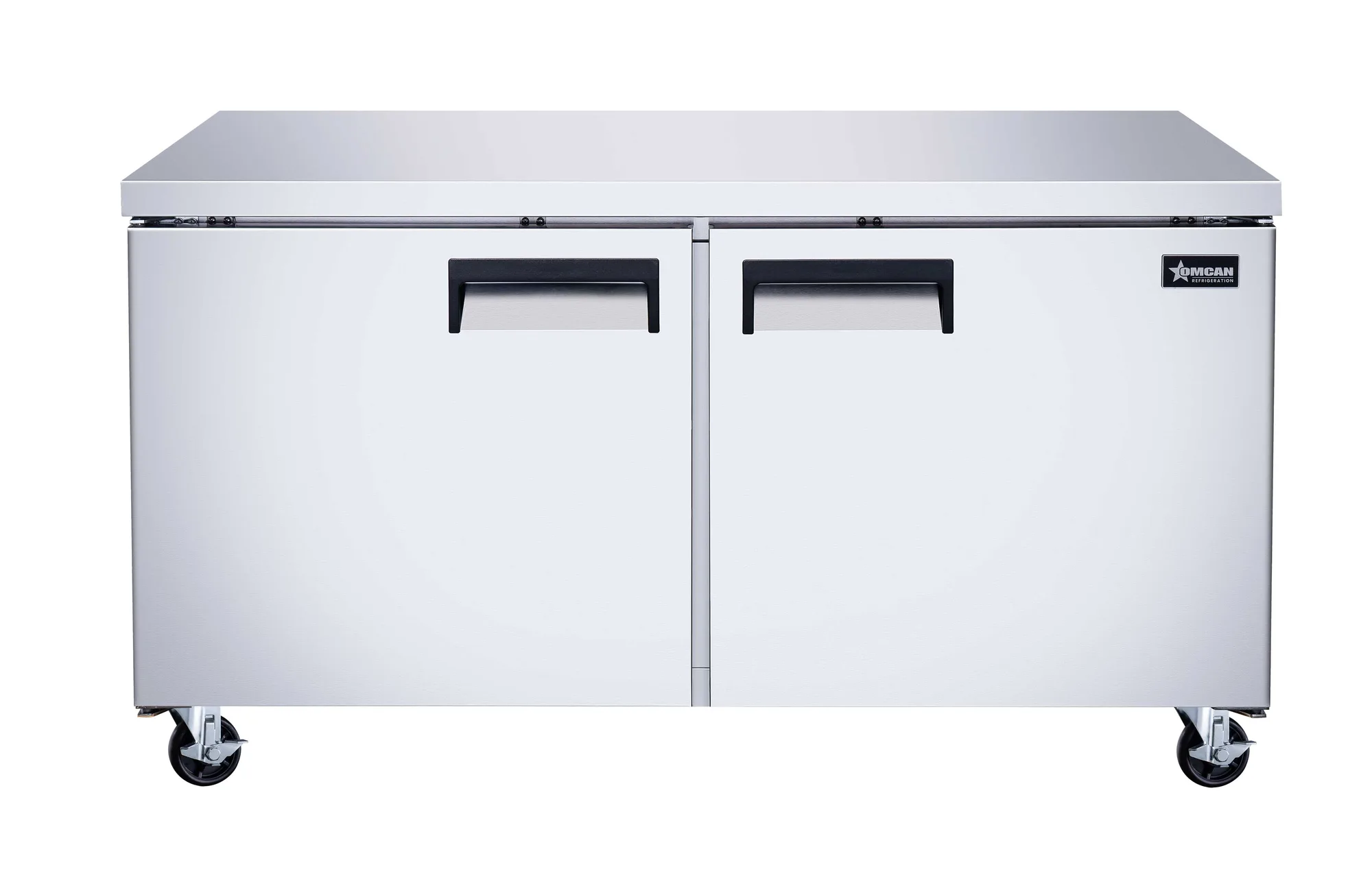 60″ Two (2) Door Undercounter Freezer, 15 cu. ft. (425 L), Stainless Steel
