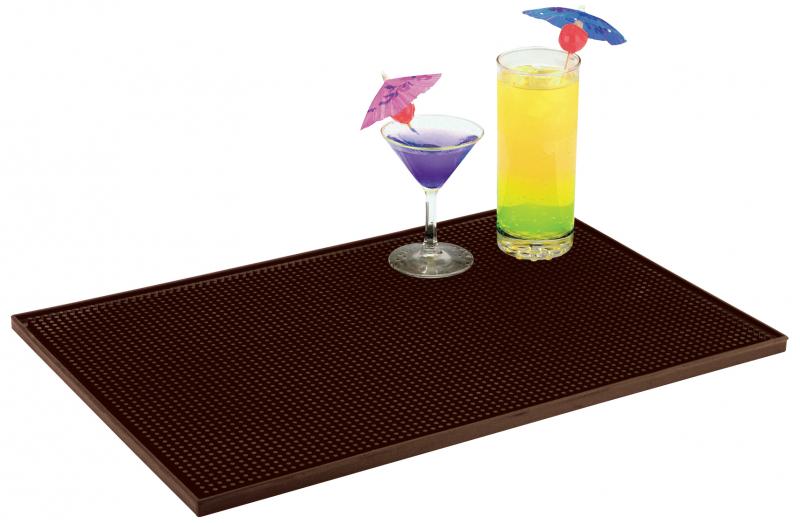 18″ x 12″ Brown Bar Service Mat