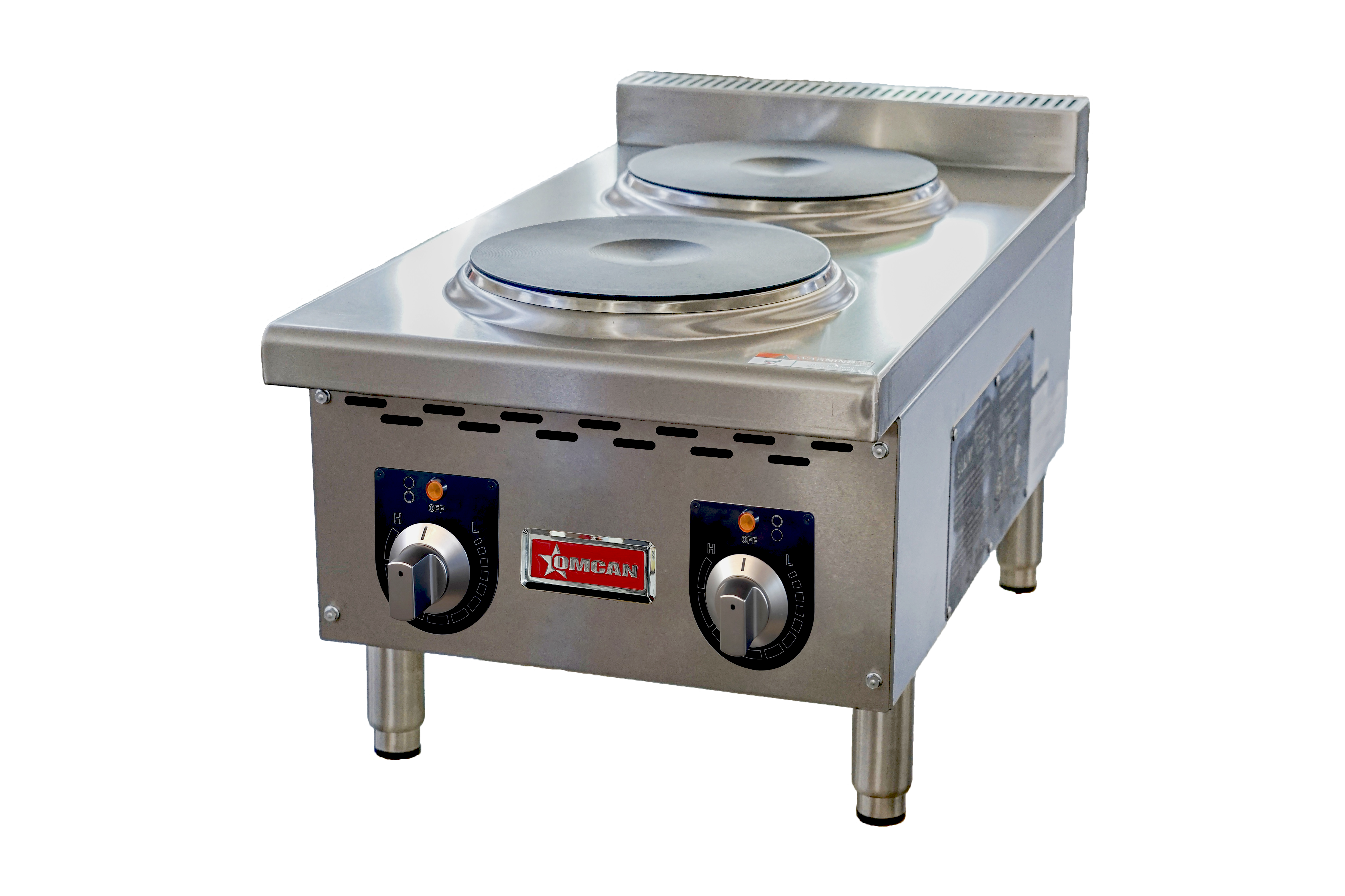 Countertop Electric Hot Plate, 2 Burners, 4000W, 208V/60Hz/1Ph