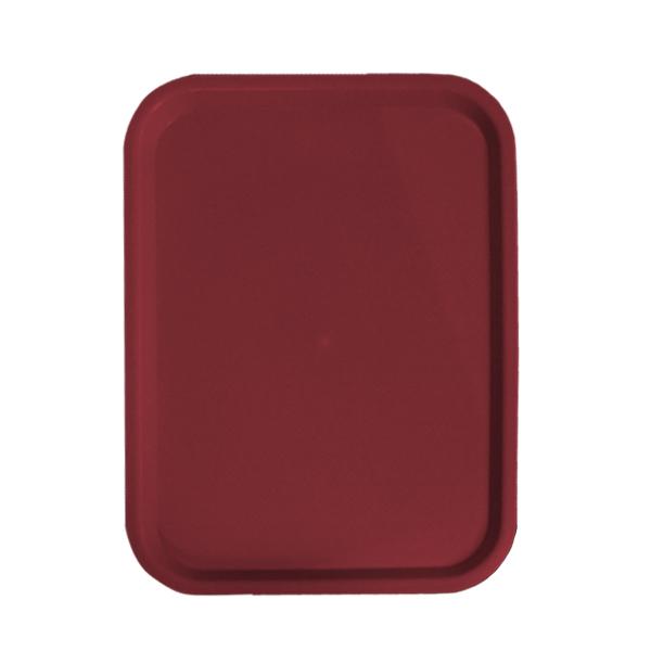 14″ x 18″ Burgundy Fast Food Tray