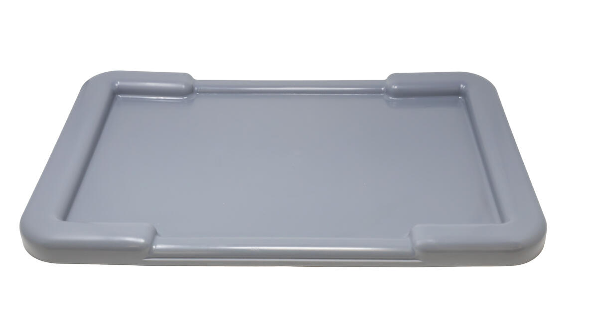 Gray Lid for Meat Lug Tote Boxes