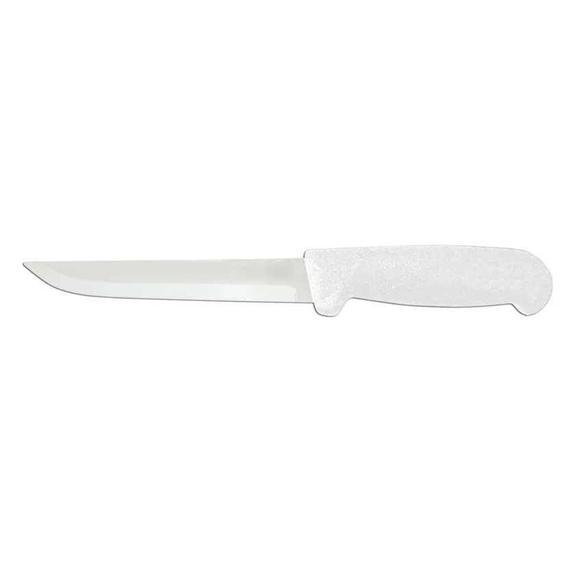 6″ Straight Blade Boning Knife with White Polypropylene Handle