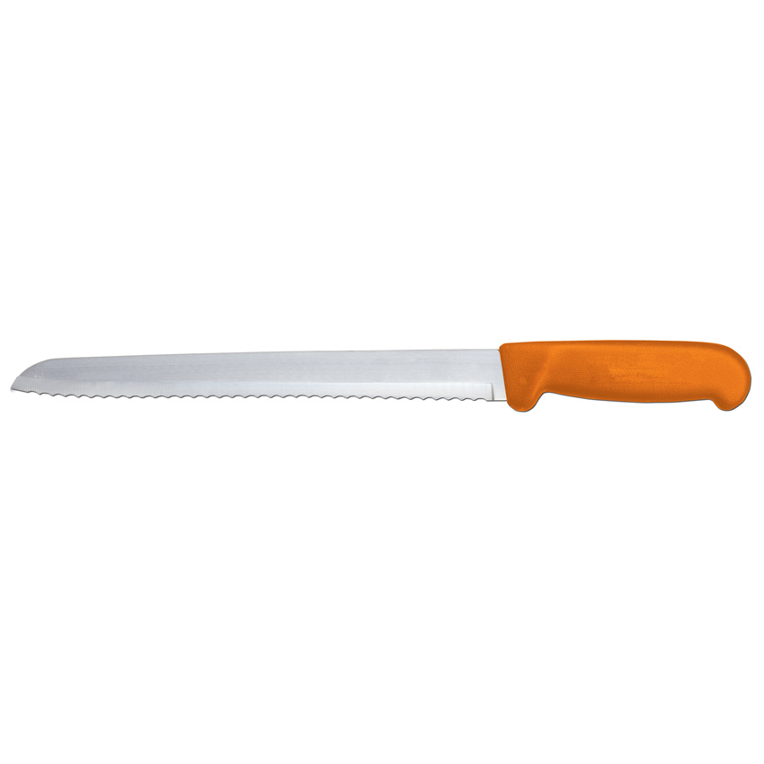 8-inch Slicer Narrow Blade Knife with Orange Polypropylene Handle