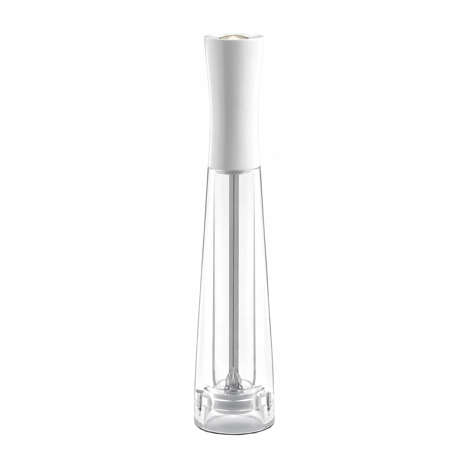 Tosca Series – 10″ Salt Mill White Beech Wood with Acrylic Resin Base