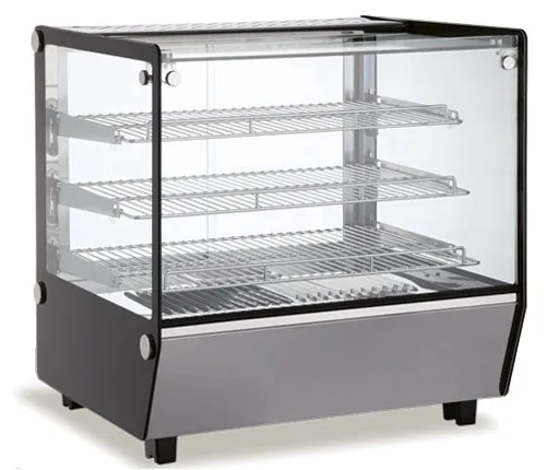27″ Countertop Display Warmer, 3 Shelves, Square Glass, Full-Service, 4.2 cu. ft. (120 L) Capacity – 110 V, 1650 W