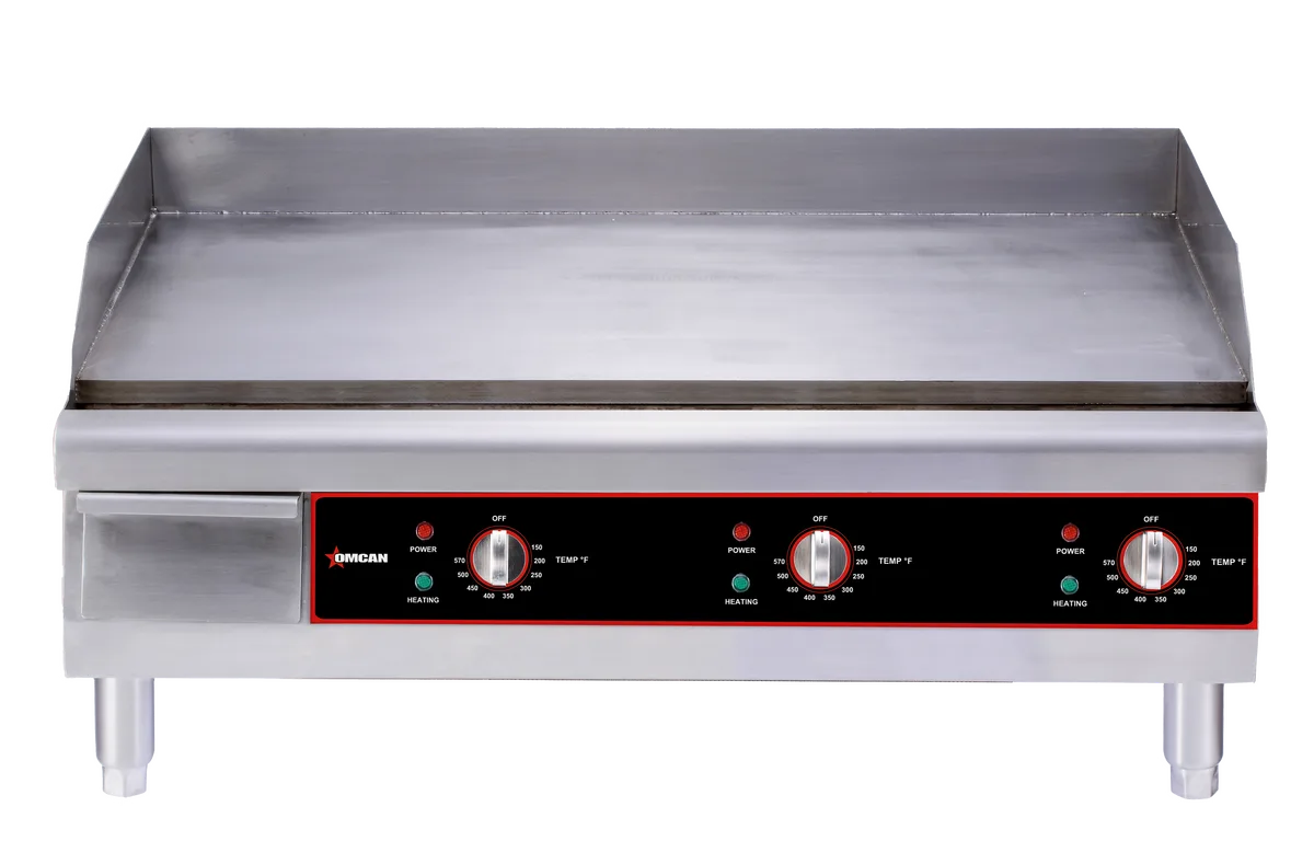 36″ Countertop Stainless Steel Electric Griddle
