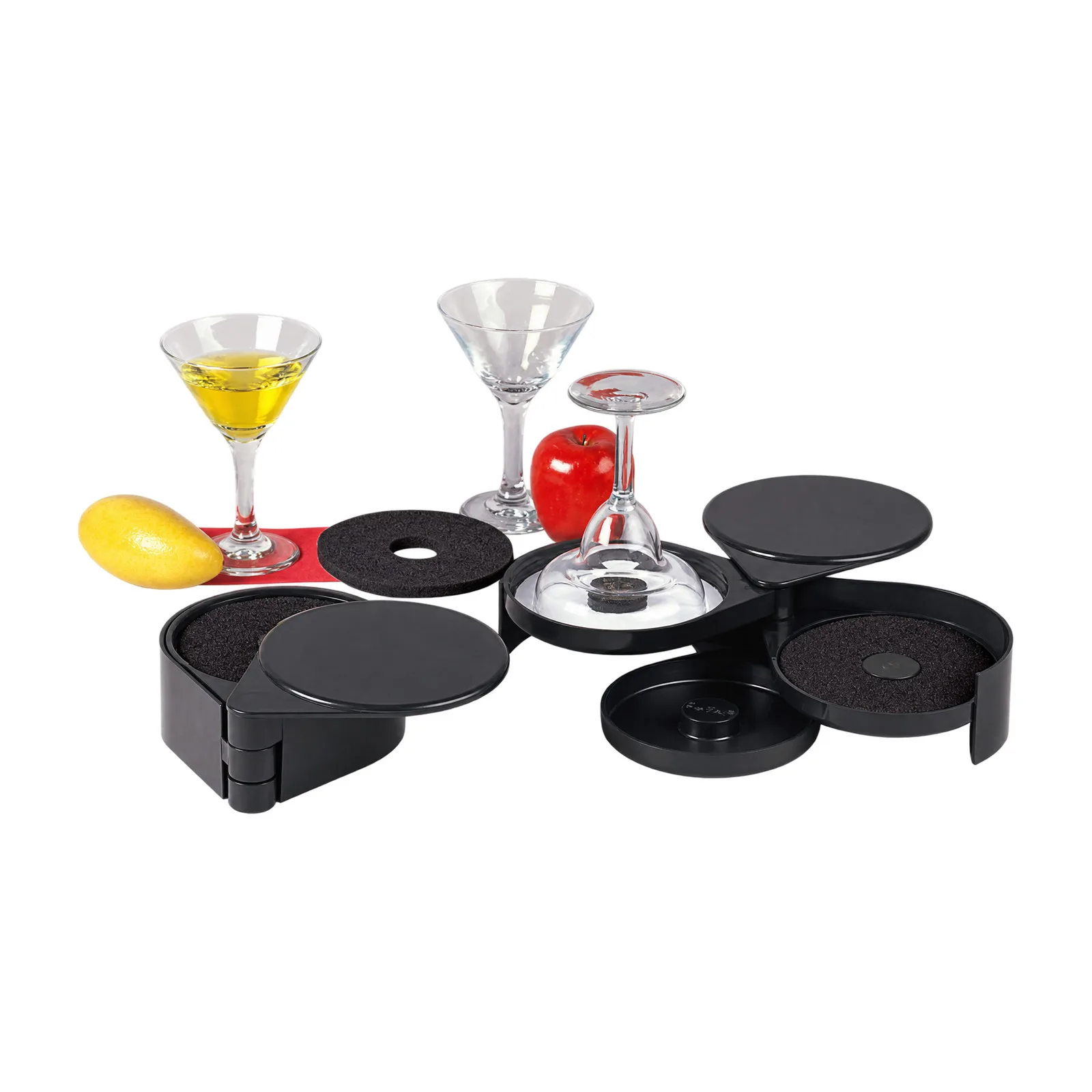 3-Tier Black Glass Rimmer