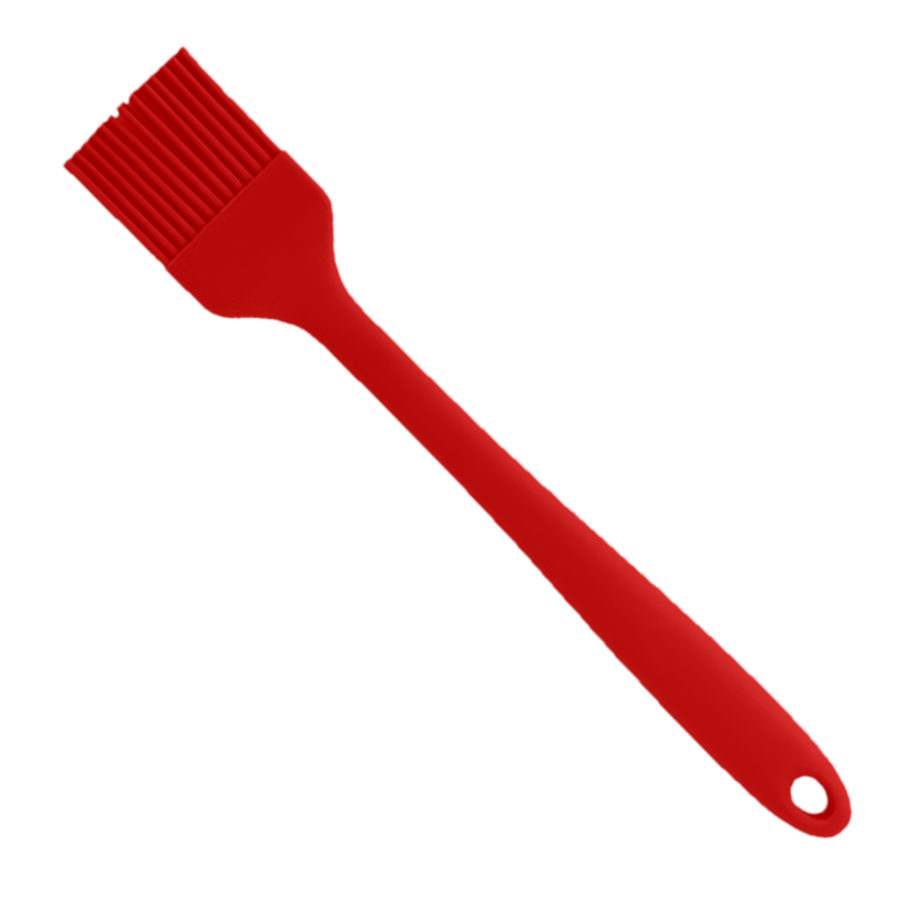 10” x 1 3/4” Silicone Pastry Basting Brush BPA Free – Red