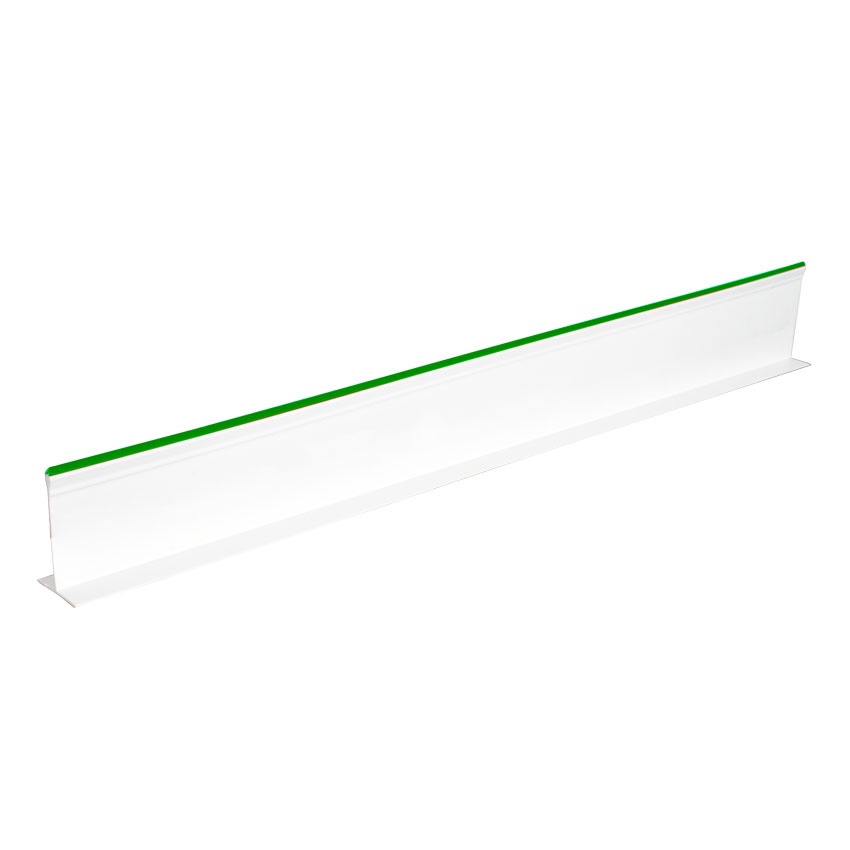 3″ x 30″ White Divider with Green Beading