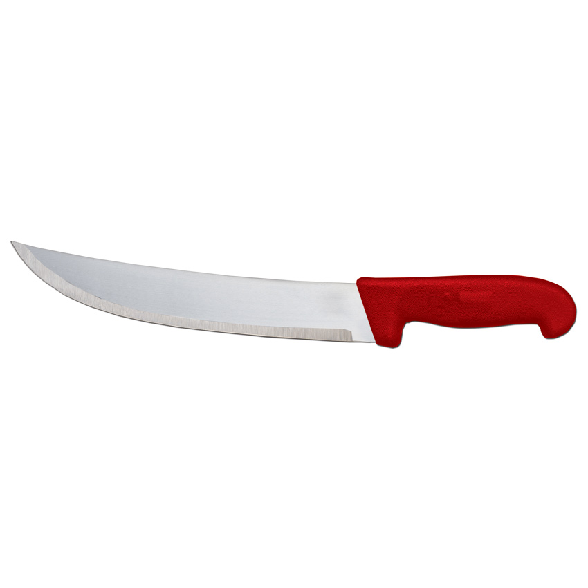 10-inch Steak Knife with Red Polypropylene Handle