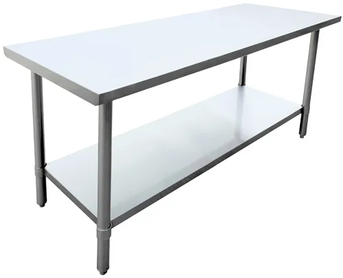 24″ x 60″ 20 Gauge 430 All Stainless Steel Worktable