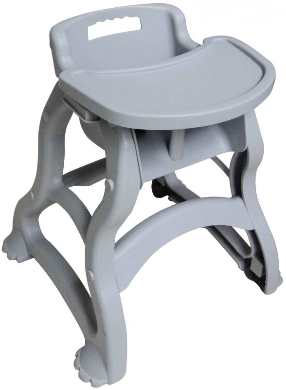 Gray Baby Diner High Chair with Tray