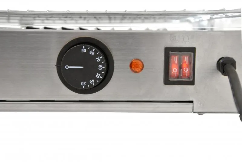 28″ Countertop Display Warmer, 2 Shelves, Square Glass Front, Self/Full-Service, 2.82 cu. ft. (80 L) Capacity