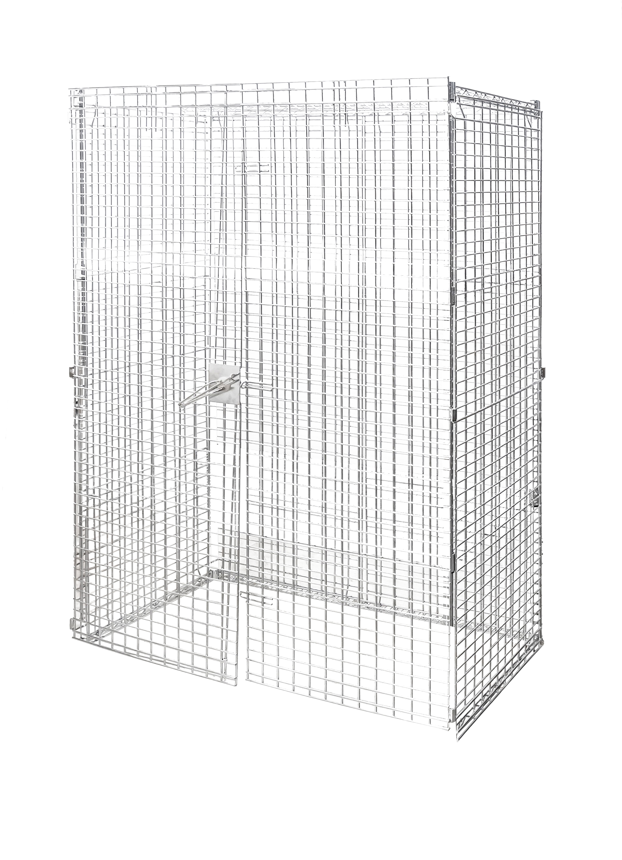 Mobile Security Cage (Panels Only) Chrome, 60″ x 24″ x 61″, NSF