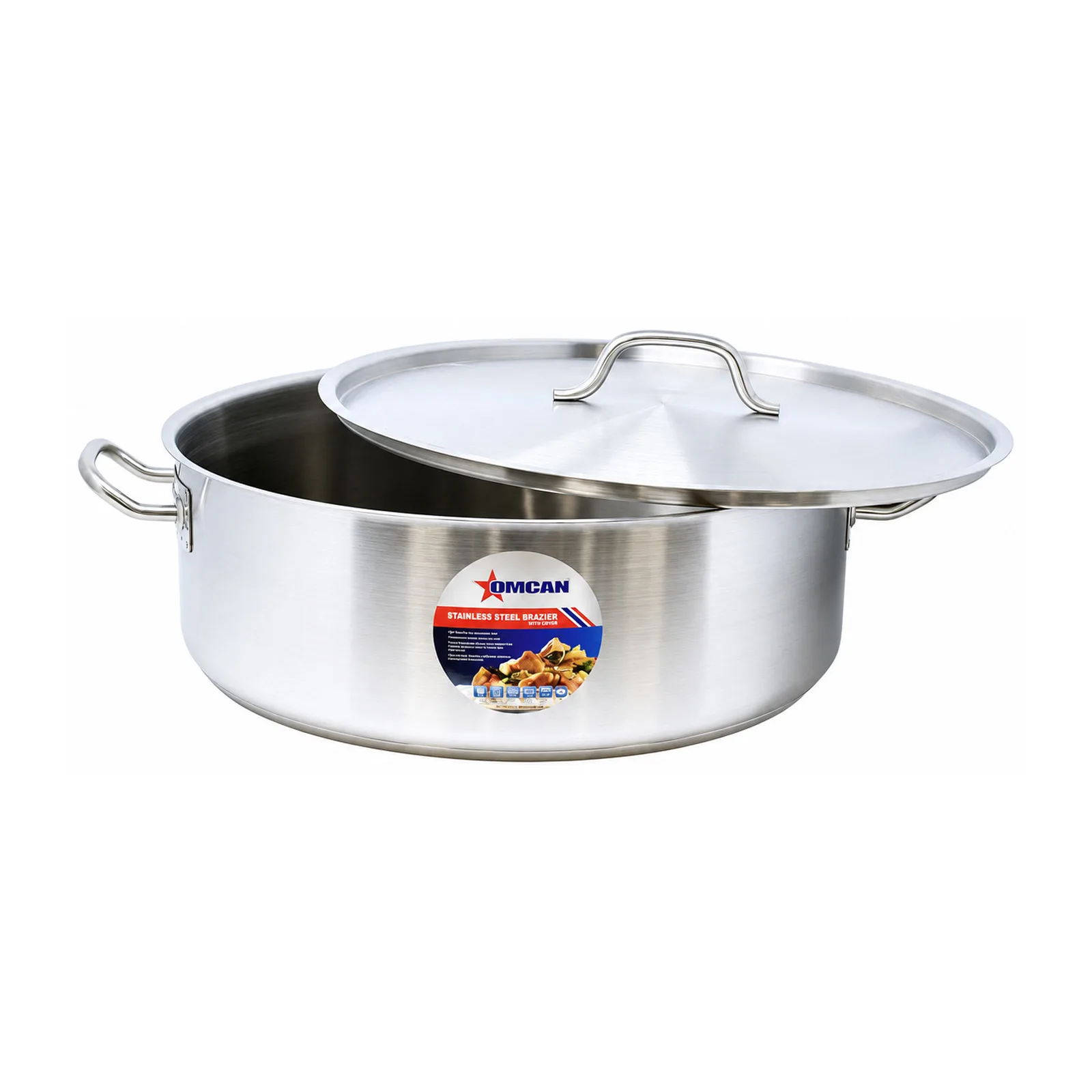 25 qt Stainless Steel Brazier with Lid