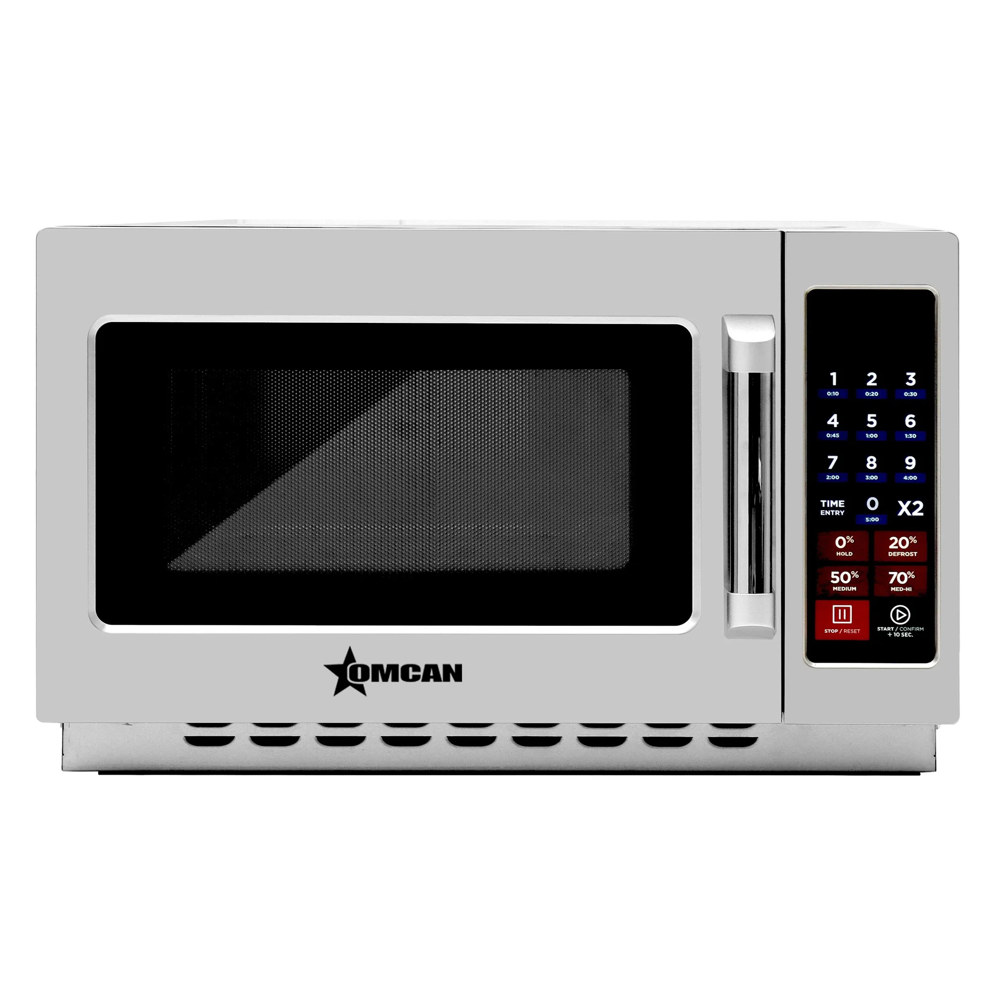 Commercial Microwave with 1.2 cu. ft. Interior and Push Button Controls – 1,000 W, 120 V, 1 Phase