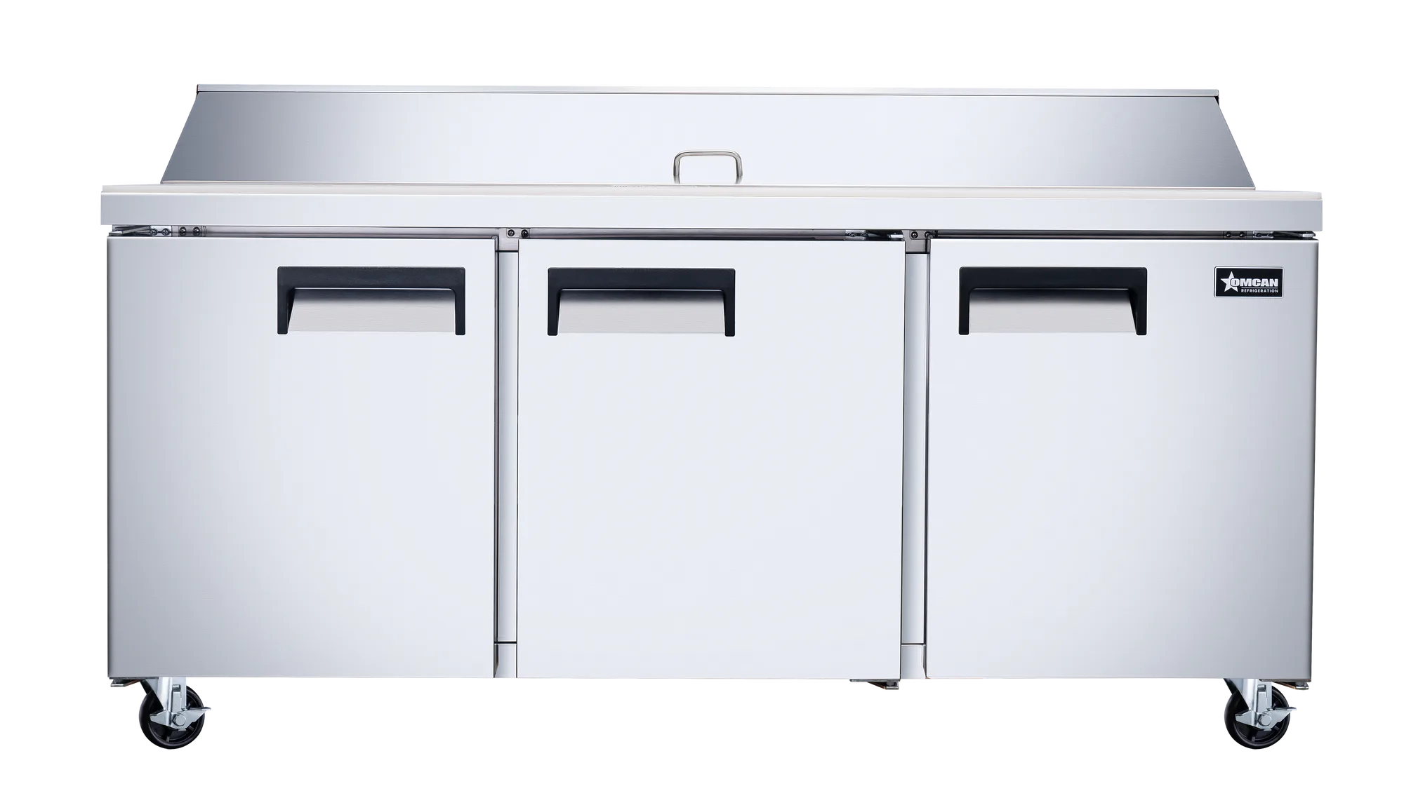 70″ Three (3) Door Refrigerated Prep Table, 15.5 cu. ft. (440 L), Stainless Steel
