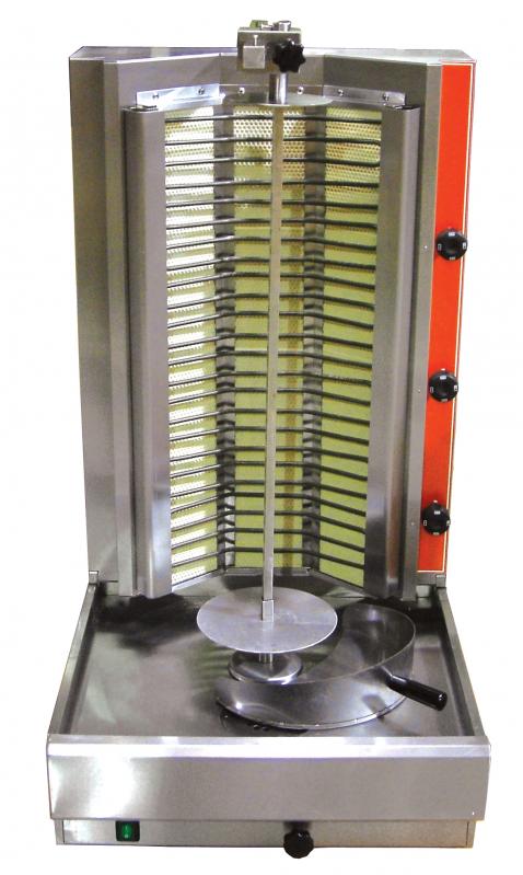 Shawarma Grill / Doner Kebab Machine / Vertical Broiler with 66 lb. Capacity, Electric – 220 V, 1 Phase, 6 KW