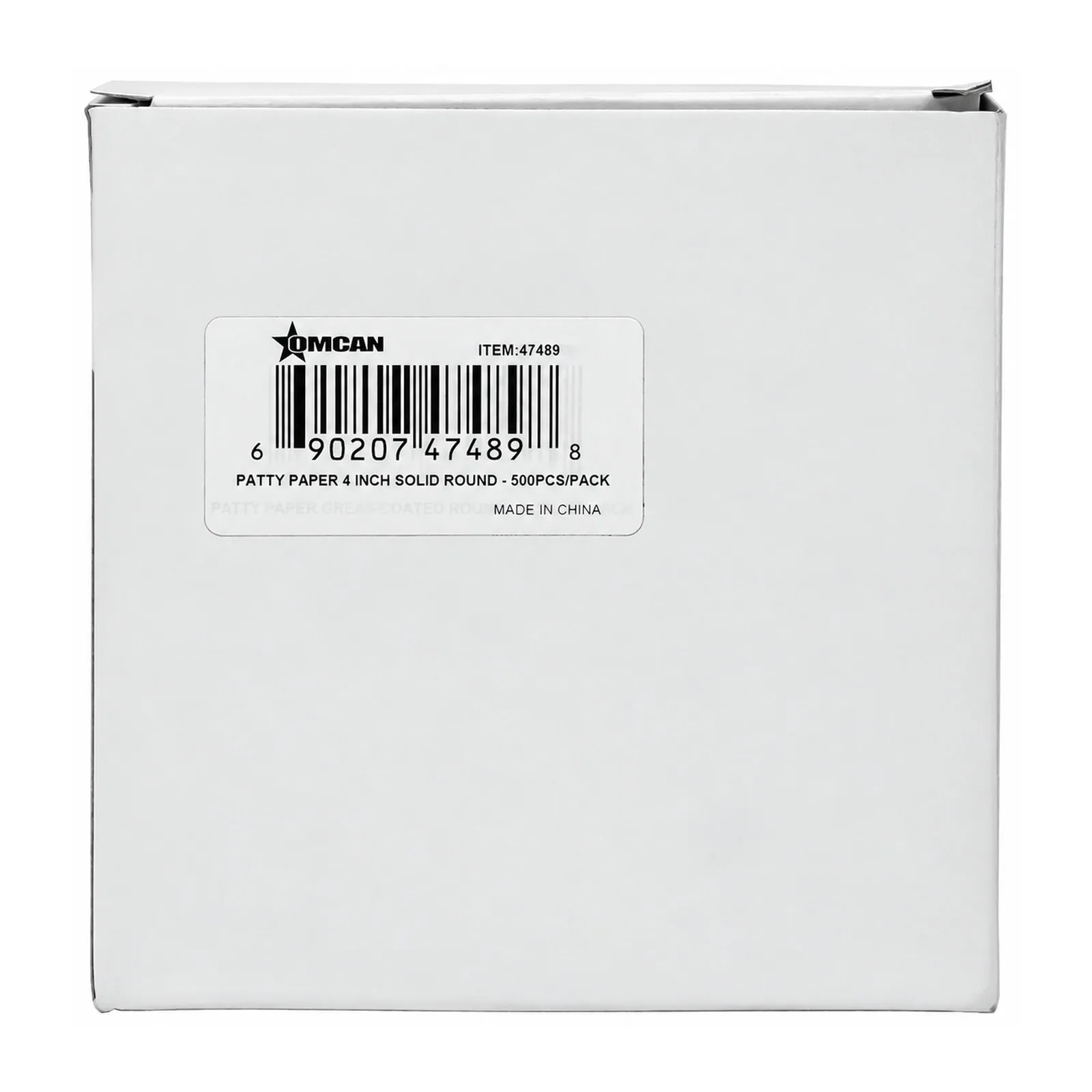 4″ Solid Round Patty Paper