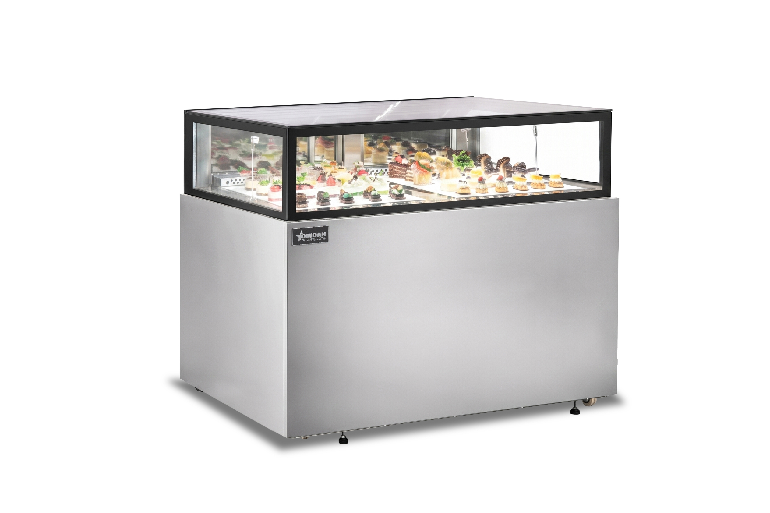60” x 32” Flat Top Refrigerated Showcase, 16.7 cu.ft. (474 L), Stainless Steel