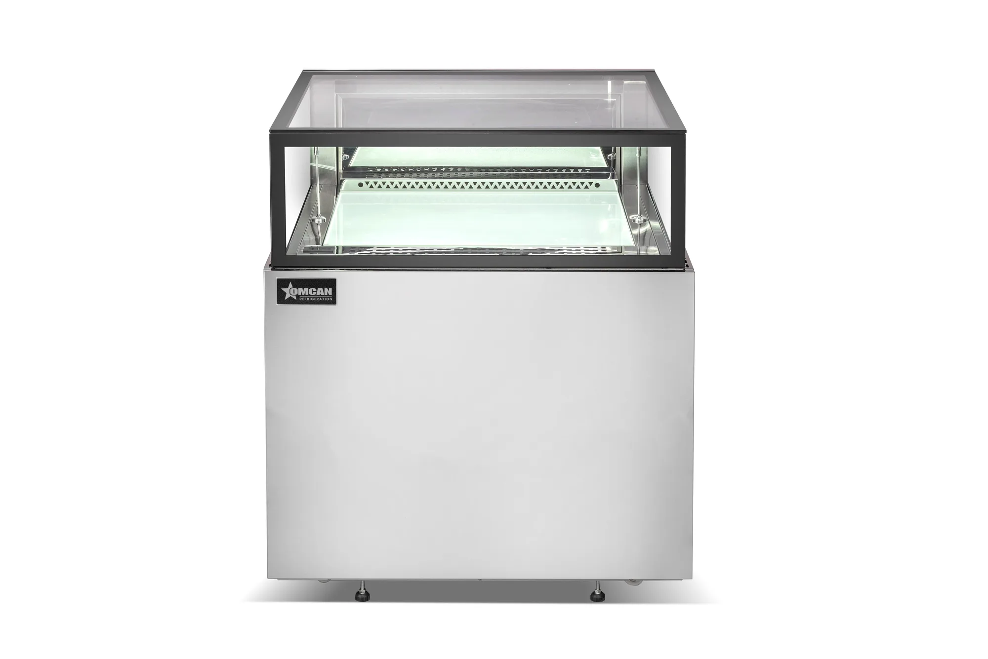 36″ x 32″ Flat Top Refrigerated Showcase, 9.6 cu. ft. (272 L), Stainless Steel
