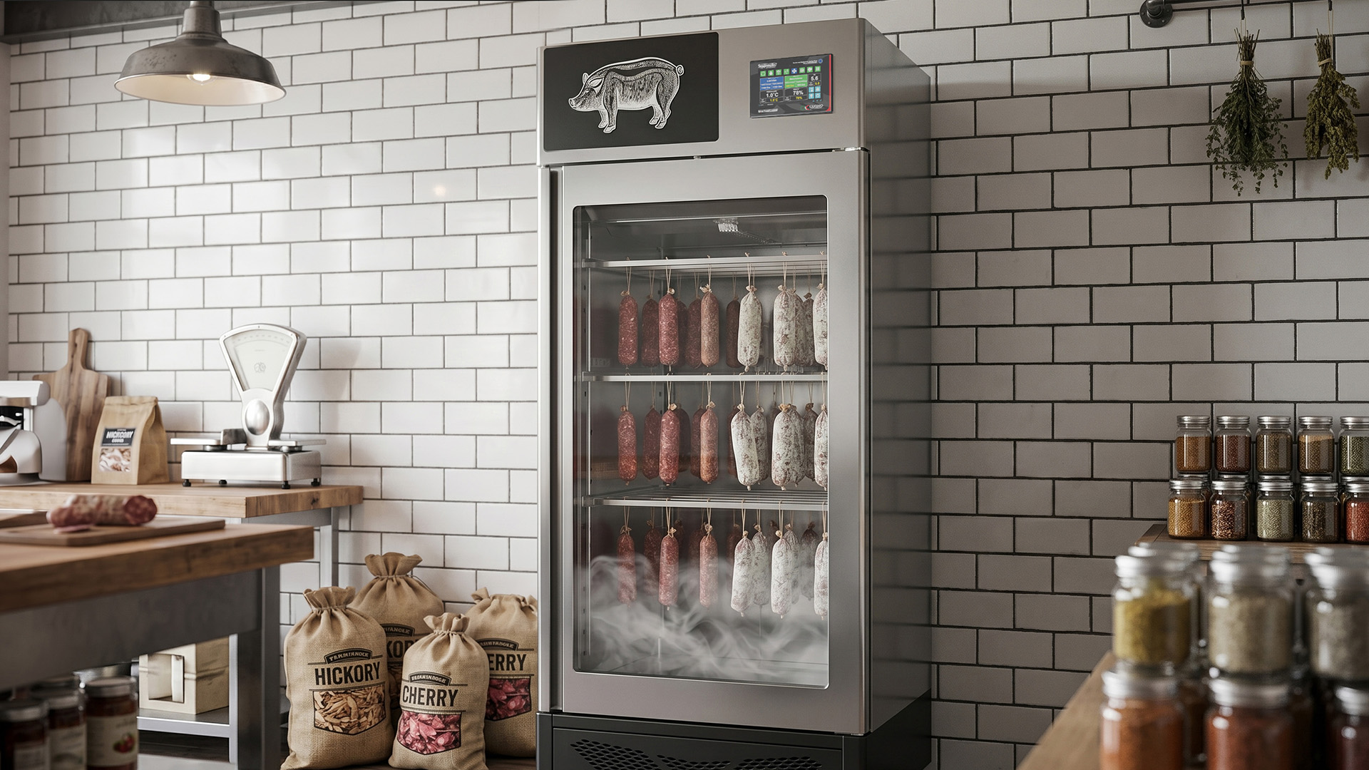 StagionelloEvo® 150 kg Curing Cabinet with ClimaTouch® and Fumotic®