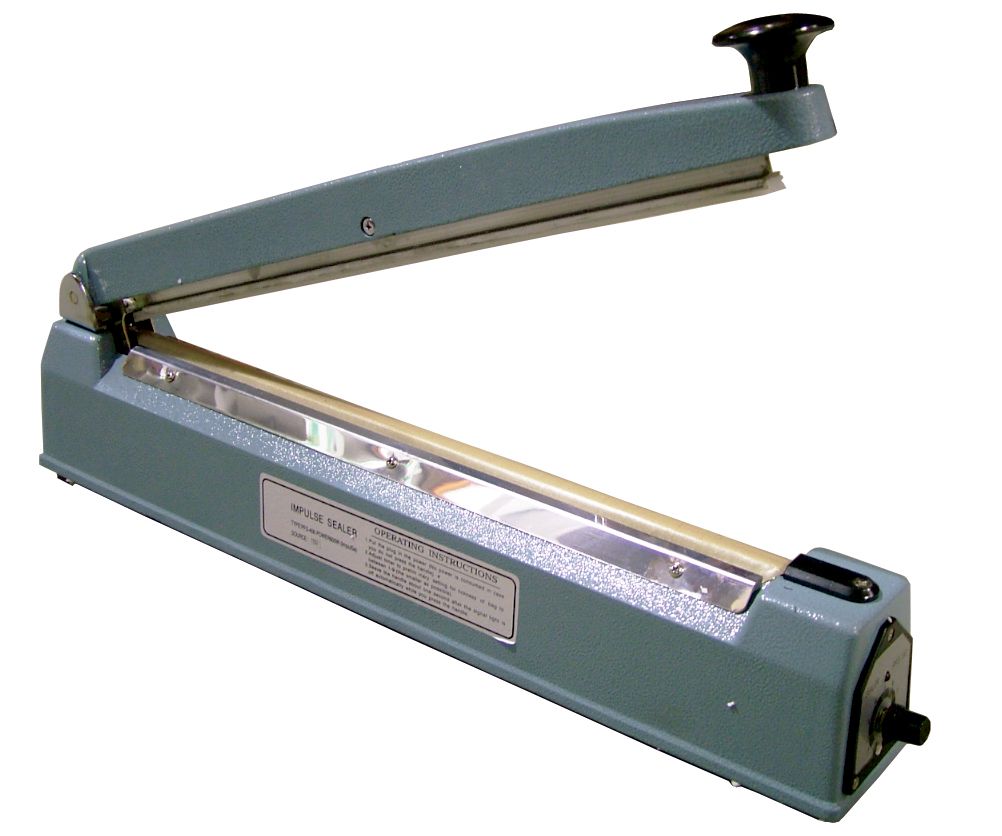 Portable Impulse Sealer with 16″ seal bar and 2 mm seal width