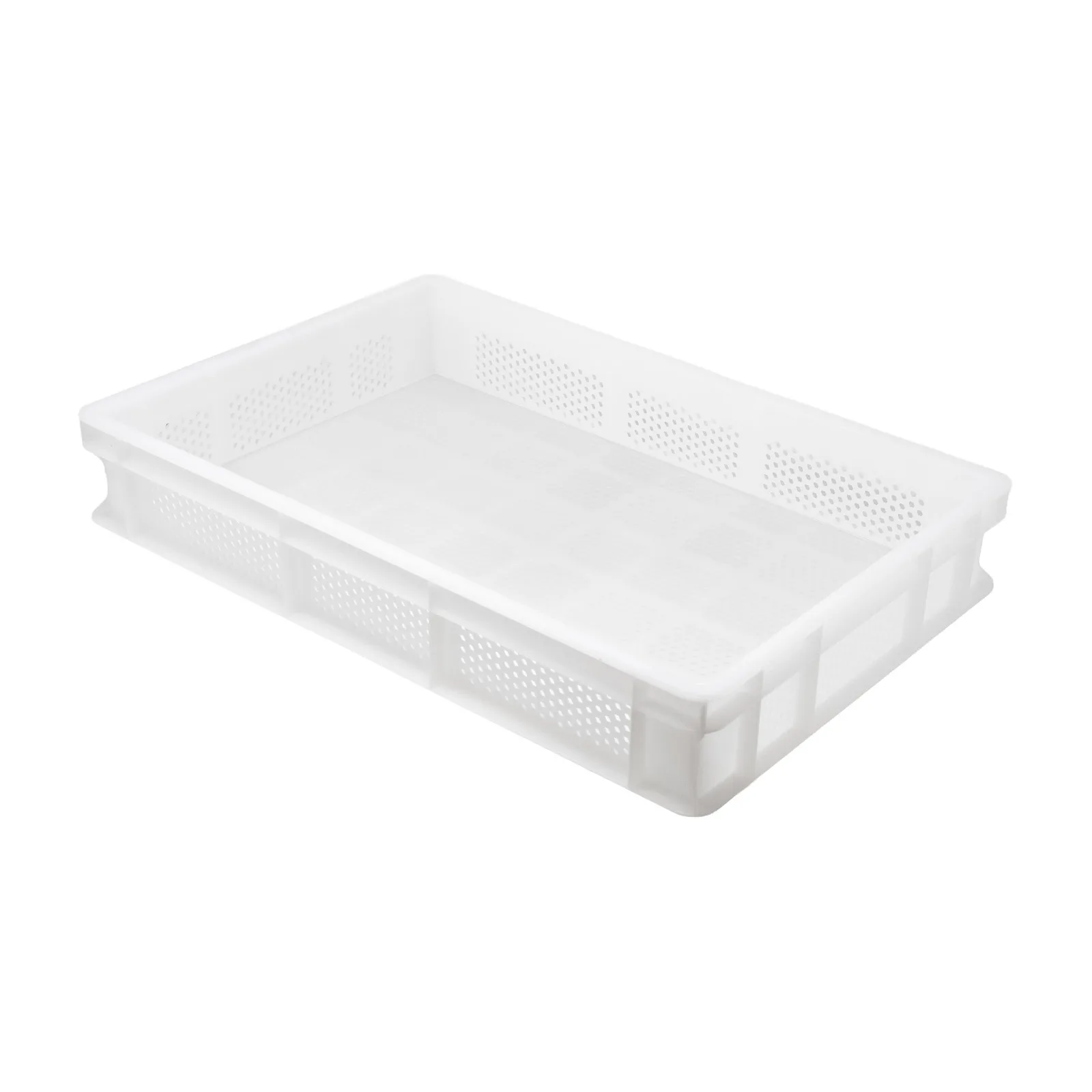 23.6″ x 15.7″ x 3.9″ Polypropylene Pasta Tray with Perforated Base and Sides