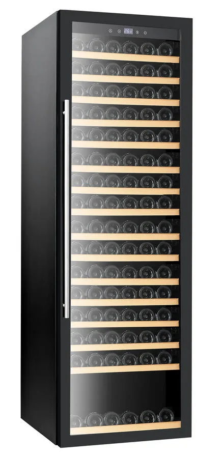 Vinovero 24″ Single Zone Wine Cooler with 192 Bottle Capacity and Black Full Glass Door