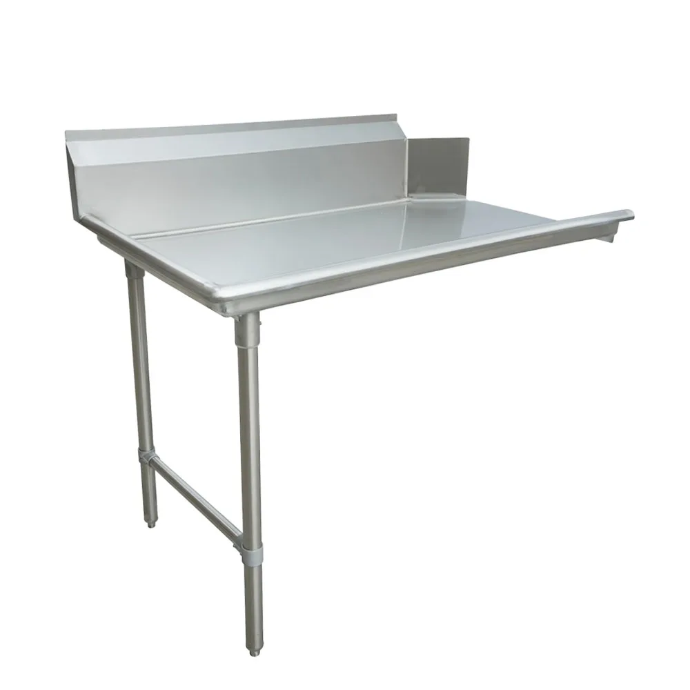 36″ 18 Gauge 304 Stainless Steel Clean Dish Table – Left Side
