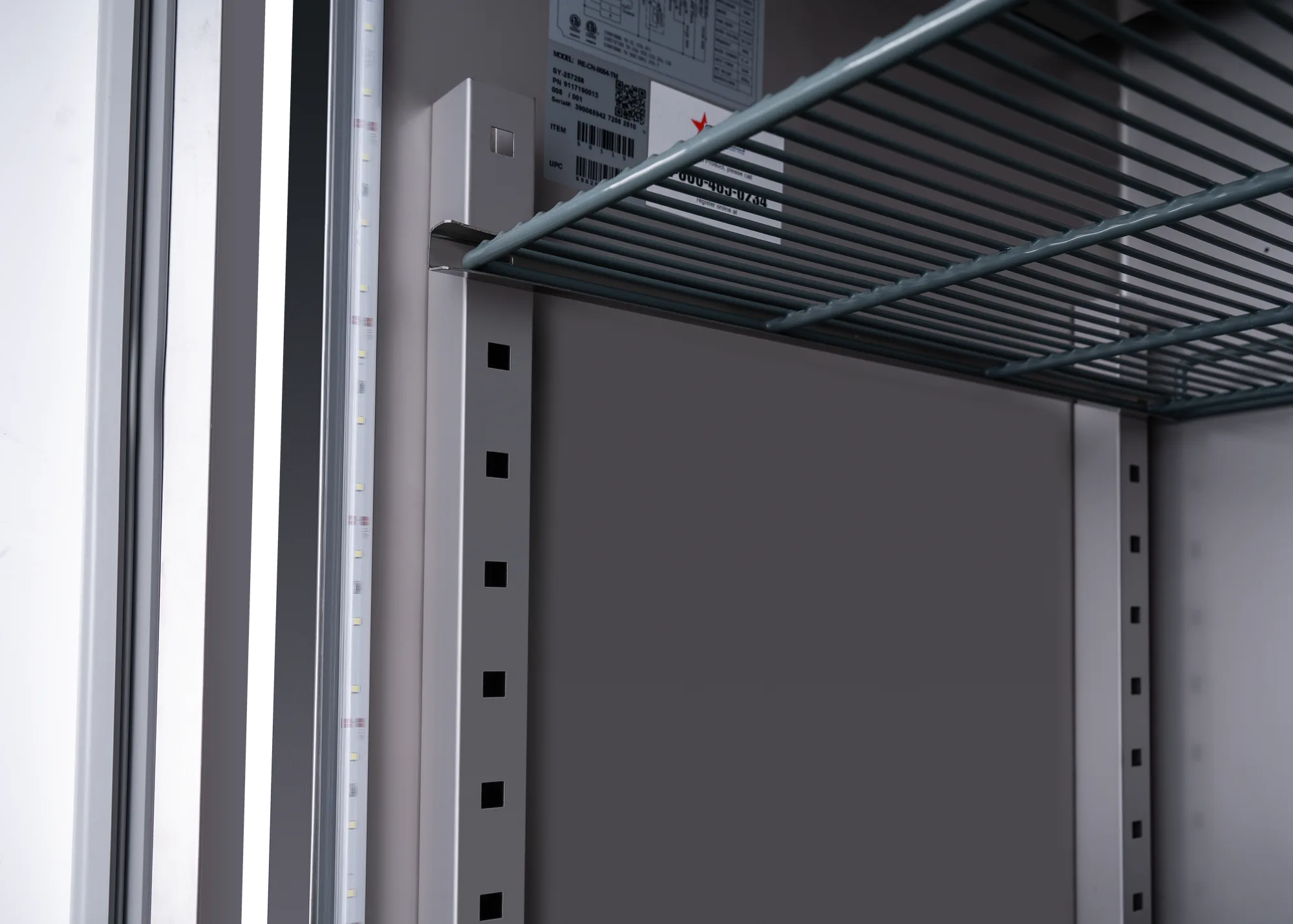 54″ Two (2) Glass Door Top Mounted Reach-In Refrigerator, 43.1 cu. ft. (1220 L), Stainless Steel