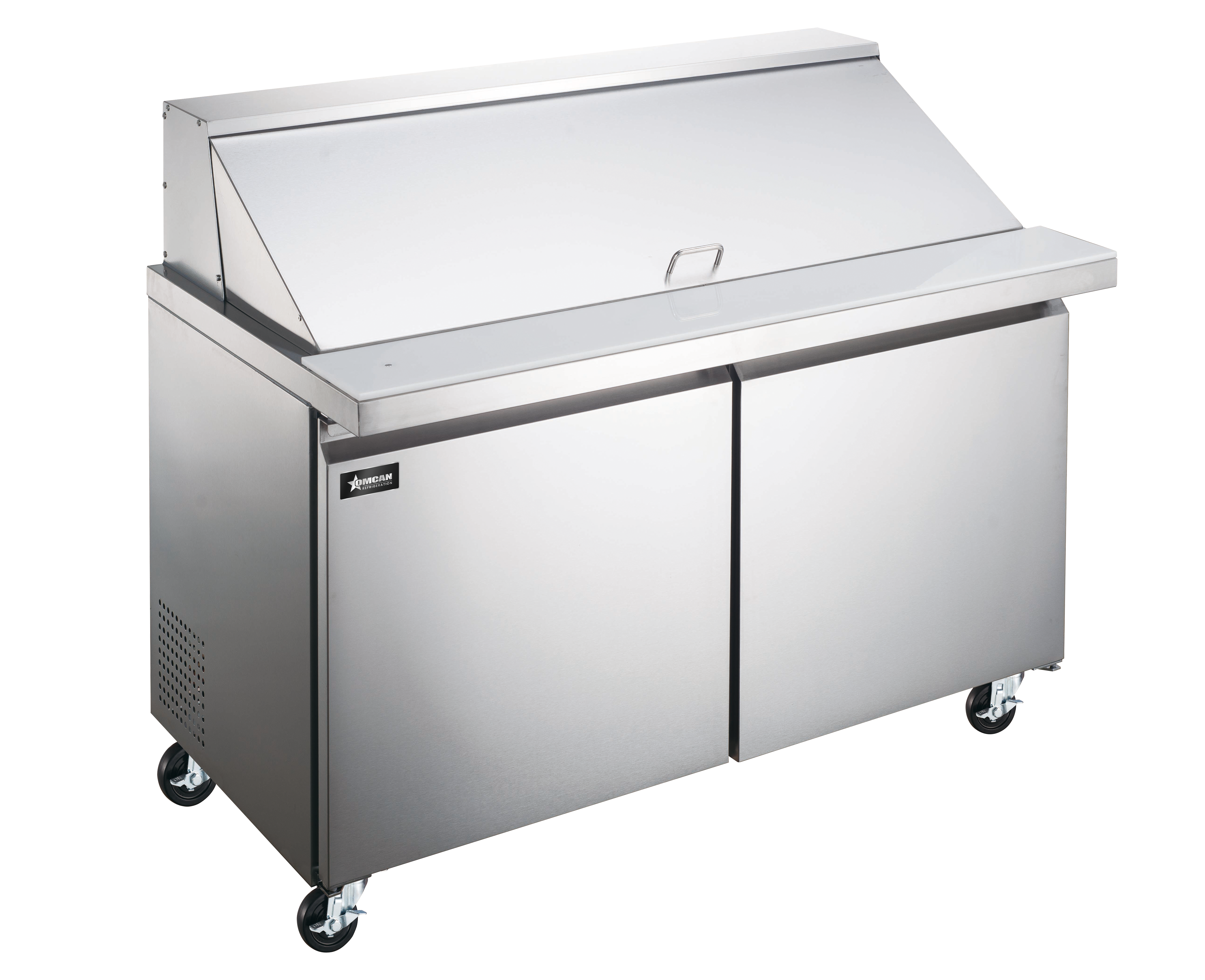 36″ Mega Top Refrigerated Prep Table, 2 Doors, Stainless Steel, 9 cu.ft. (254 L) Capacity – 115V, 1/4 HP