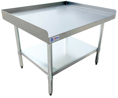 30″ x 36″ Stainless Steel Equipment Stand with Stainless Steel Undershelf and Legs