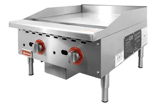 24″ Countertop Gas Griddle 2 Burners with Thermostatic Control, 56,000 BTU