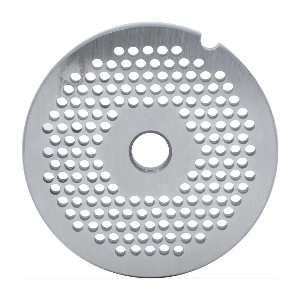 European Style #12 stainless steel plate, hubless, 3.2 mm (1/8″) – one notch / round