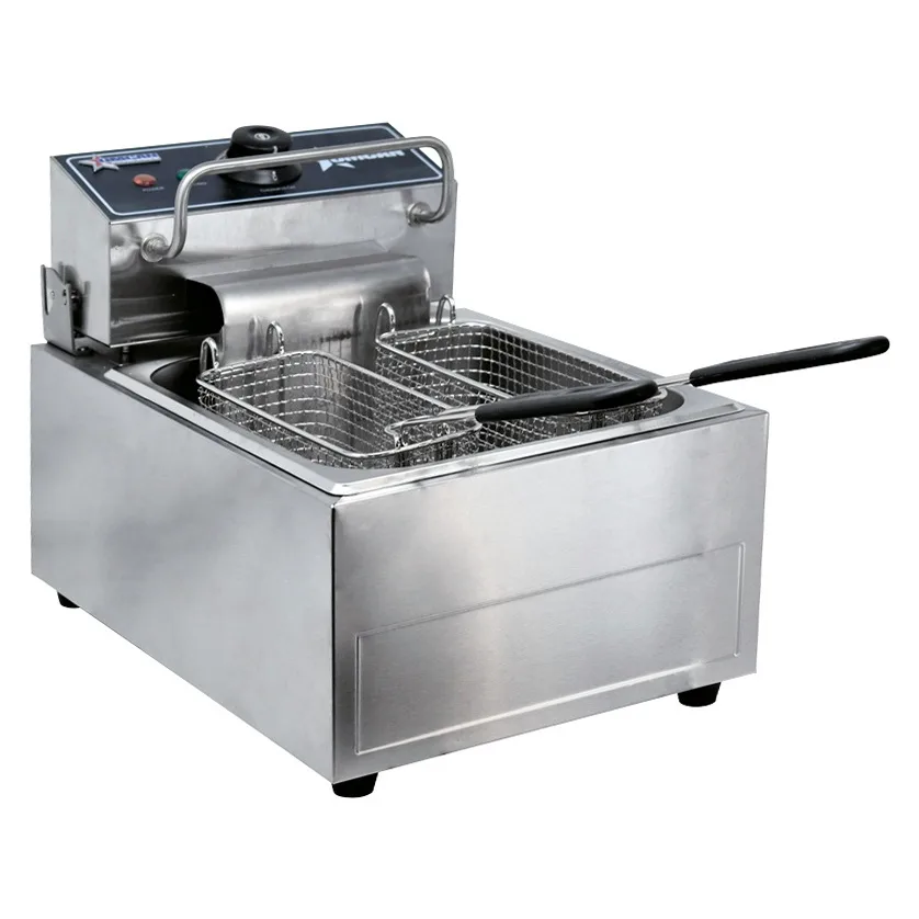12 lb Single Countertop Electric Fryer – 220 V, 1 Ph, 2500 W