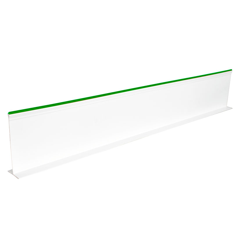 5″ x 30″ White Divider with Green Beading